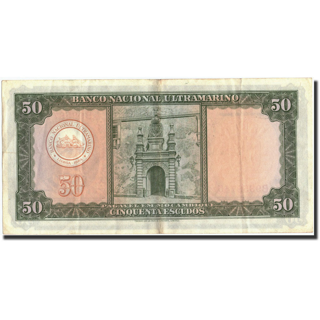Mozambico, 50 Escudos, 1958, KM:106a, 1958-07-24, BB