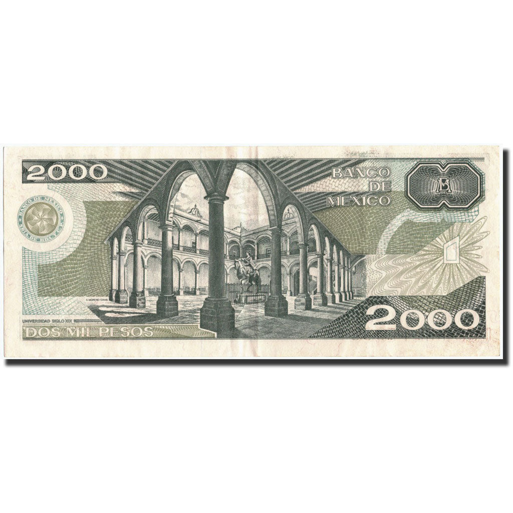 Banknot, Mexico, 2000 Pesos, 1987, 1987-02-24, KM:86b, EF(40-45)