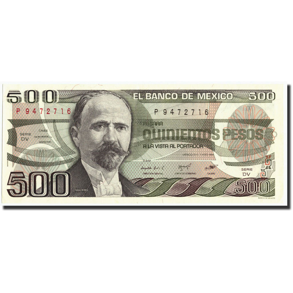 Billete, 500 Pesos, 1984, México, KM:79b, 1984-08-07, SC