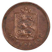 GUERNSEY, 4 Doubles, 1830, Guernesey, KM #2, VF(30-35), Copper, 9.97