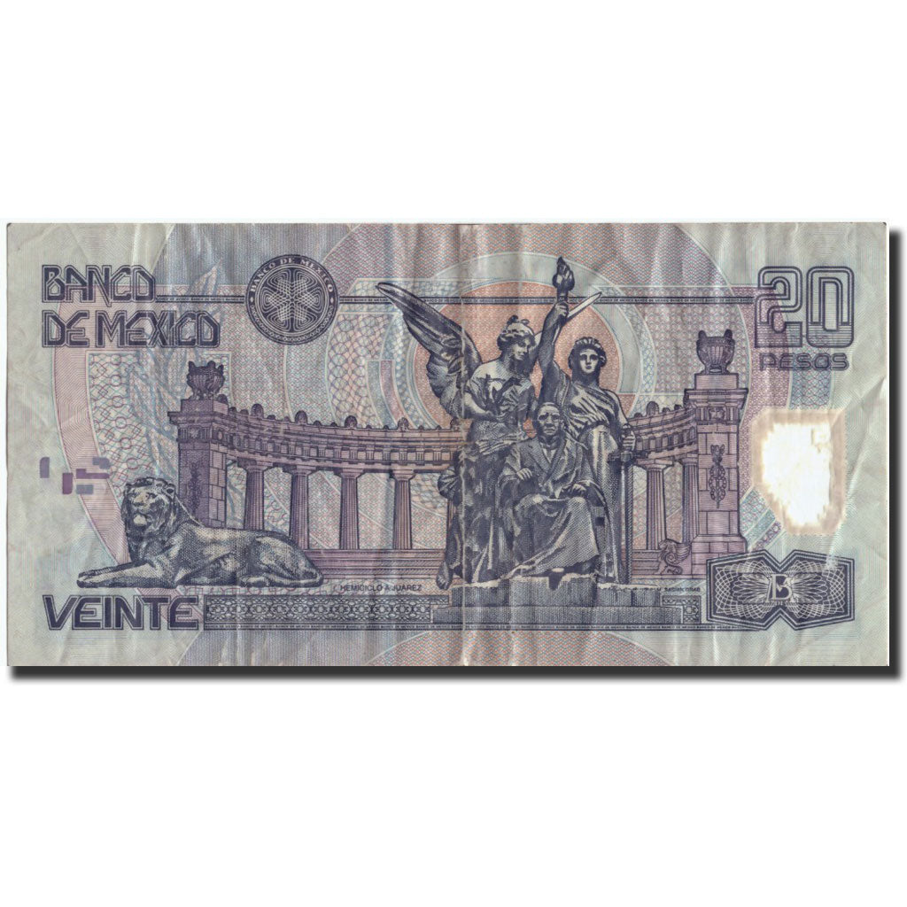 Messico, 20 Pesos, 2001, KM:116b, 2001-05-17, MB+