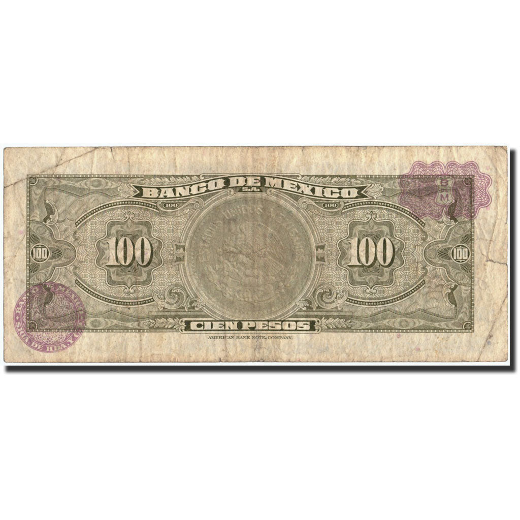 Messico, 100 Pesos, 1973, KM:61i, 1973-07-18, MB