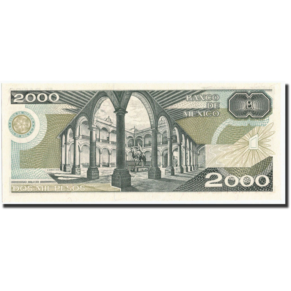 Billete, 2000 Pesos, 1987, México, KM:86b, 1987-02-24, UNC
