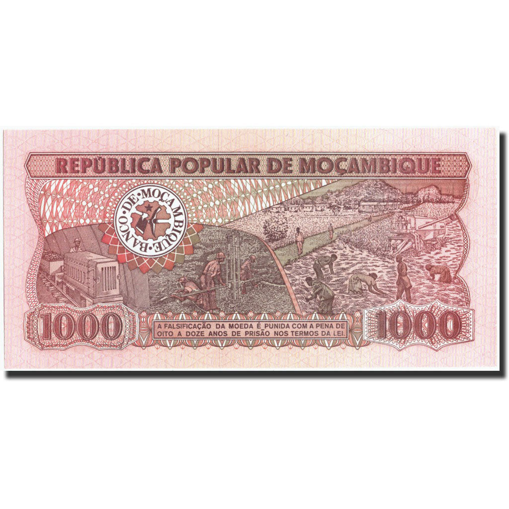 Banconote, Mozambico, 1000 Meticais, 1983, KM:132a, 1983-06-16, FDS