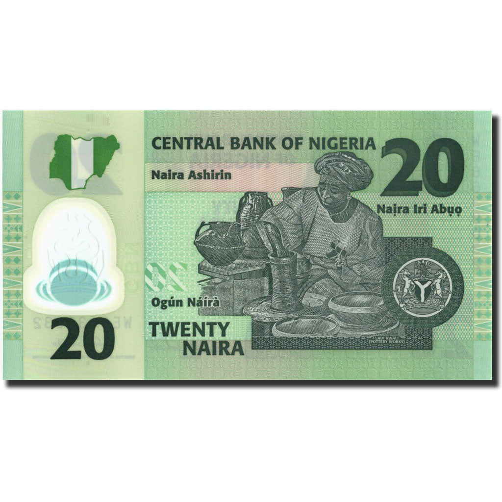 Biljet, Nigeria, 20 Naira, 2007, 2007, KM:34c, NIEUW
