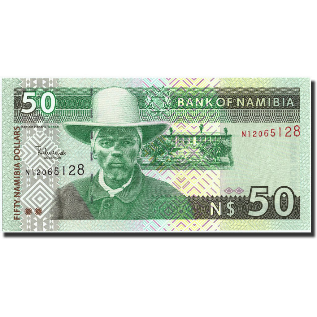 Banknot, Namibia, 50 Namibia dollars, Undated (1999), Undated (1999), KM:7a