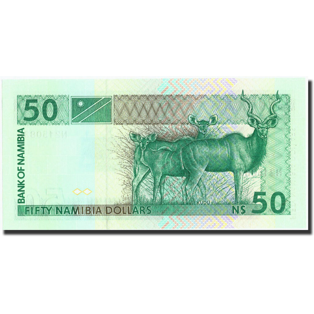 Banknote, Namibia, 50 Namibia dollars, 1993, 1993, KM:2a, UNC(65-70)