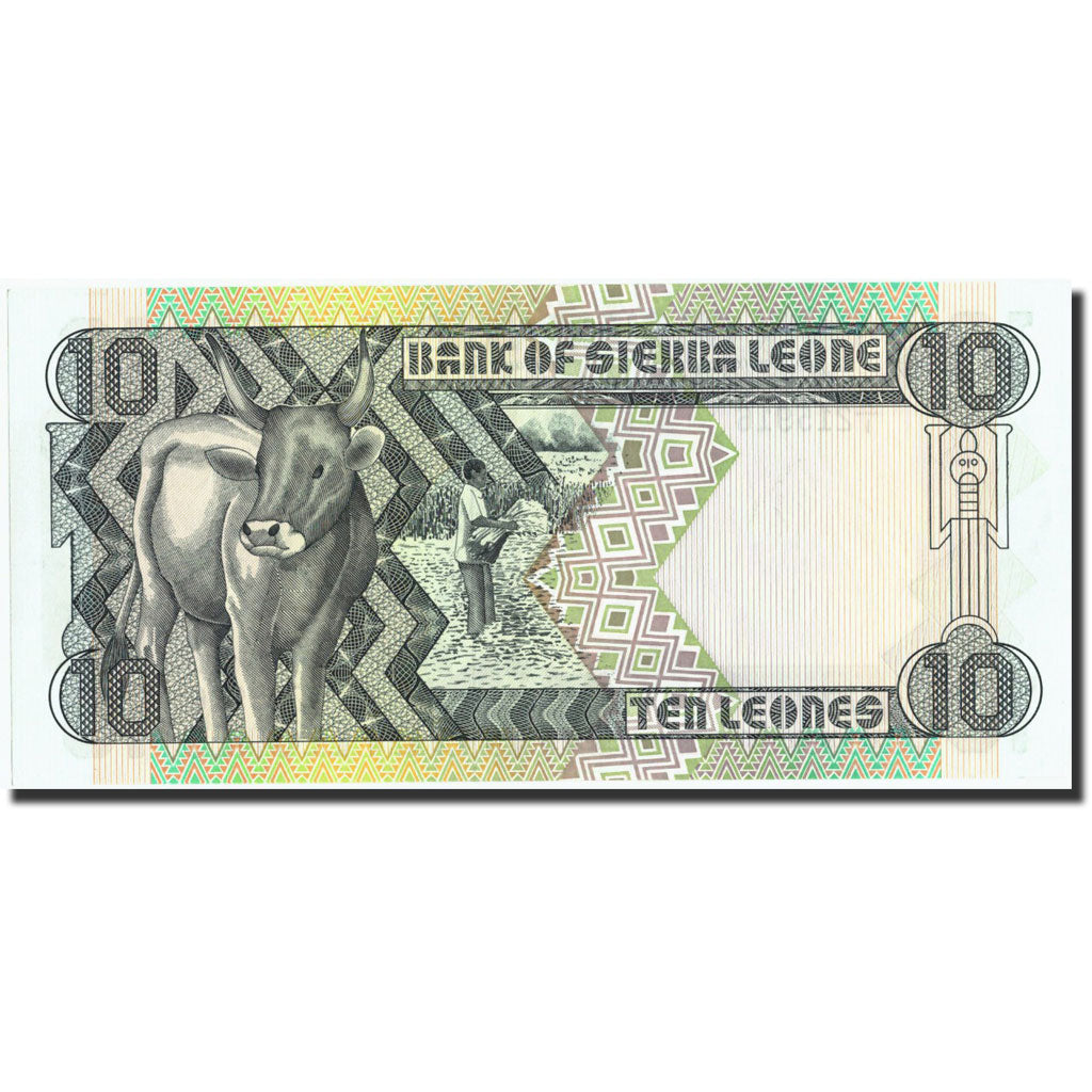 Sierra Leone, 10 Leones, 1988, 1988-04-27, KM:15, UNZ