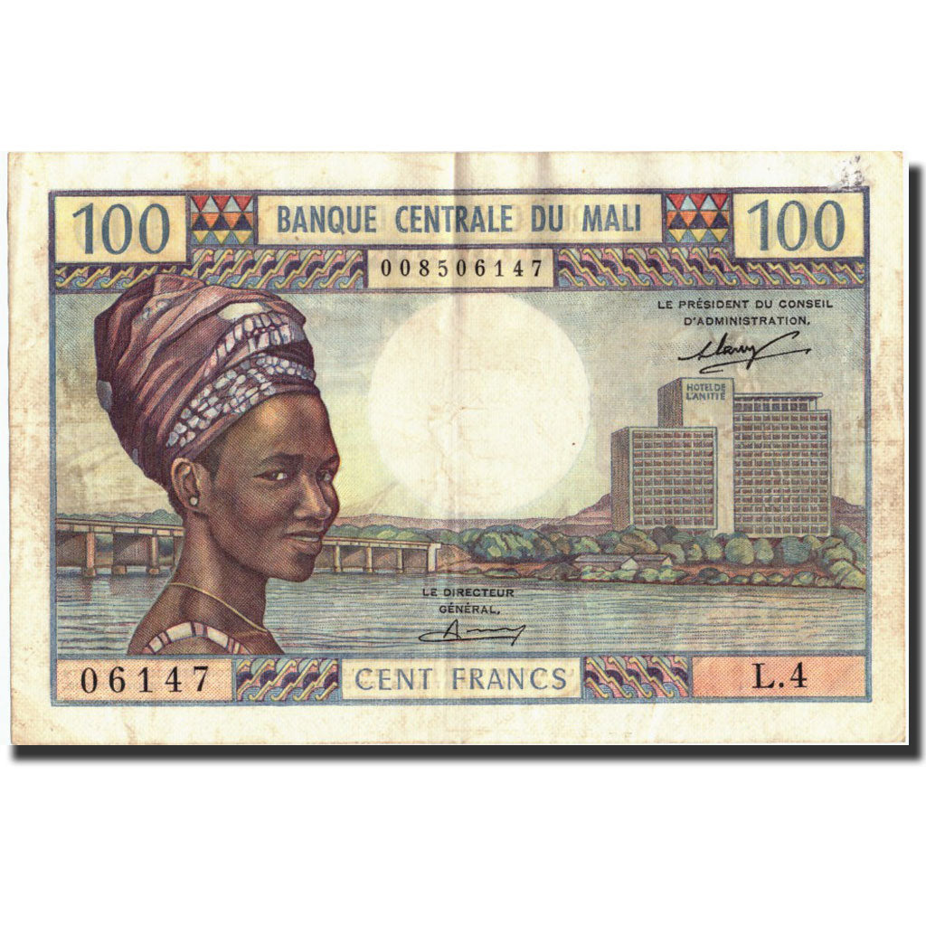 Mali, 1000 Francs, undated (1972-73), KM:9a, undated (1972-73), B
