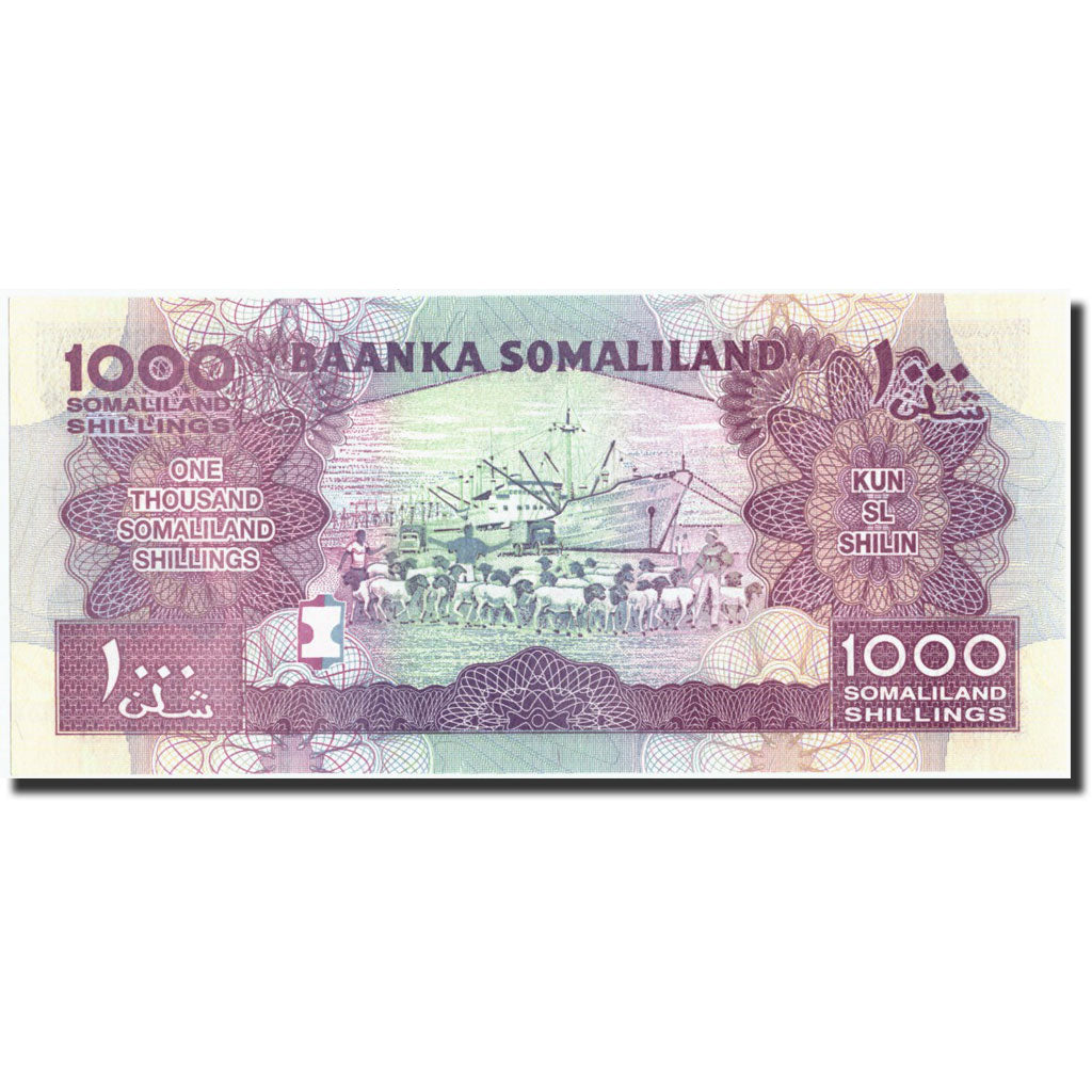 Banknote, Somalia, 1000 Shilin = 1000 Shillings, 2011, 2011, KM:37a, UNC(65-70)