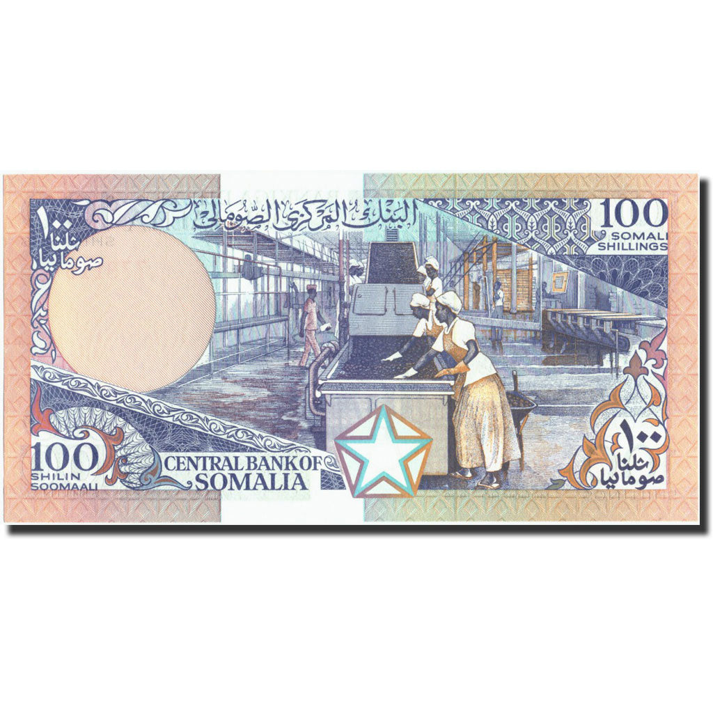 Banknote, Somalia, 100 Shilin = 100 Shillings, 1989, 1989, KM:35d, UNC(65-70)