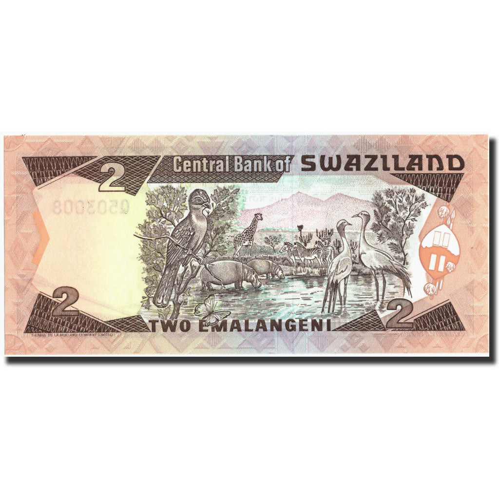 Geldschein, Swaziland, 2 Emalangeni, undated (1992-95), undated (1992-95)
