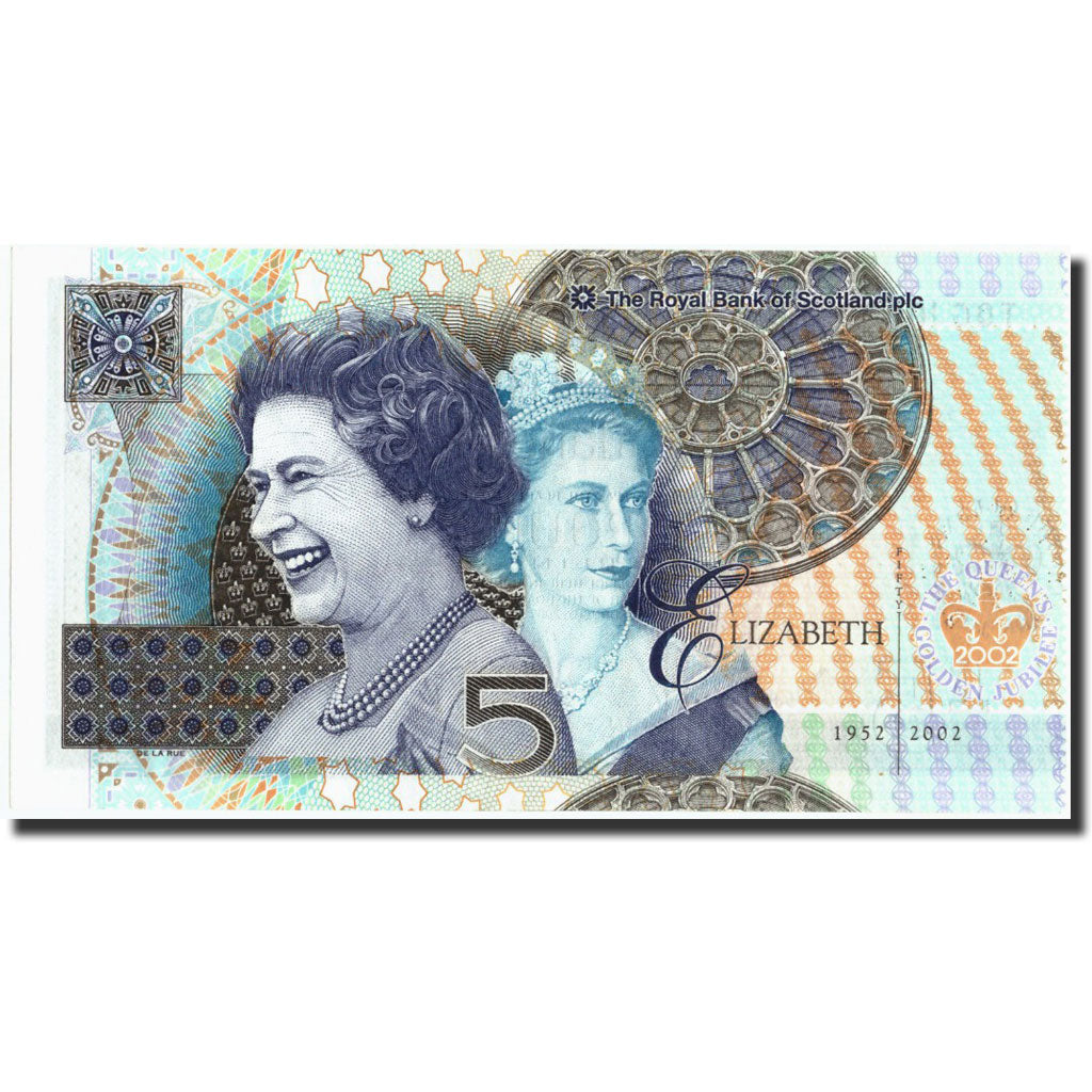 Escocia, 5 Pounds, 2002, KM:362, 2002-02-06, UNC