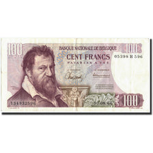 Geldschein, Belgien, 100 Francs, 1966, 1966-08-30, KM:134a, SS+