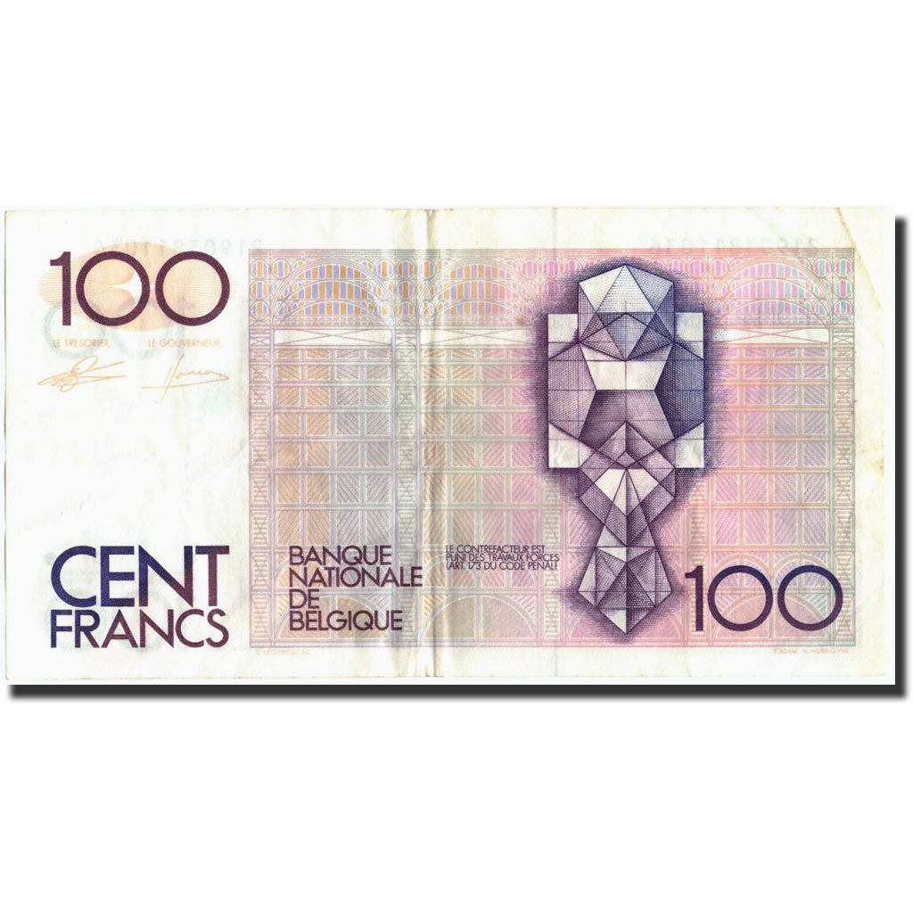 Banconote, Belgio, 100 Francs, Undated (1982-94), KM:142a, Undated (1982-1994)