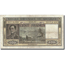 Geldschein, Belgien, 100 Francs, 1946, 1946-01-30, KM:126, S