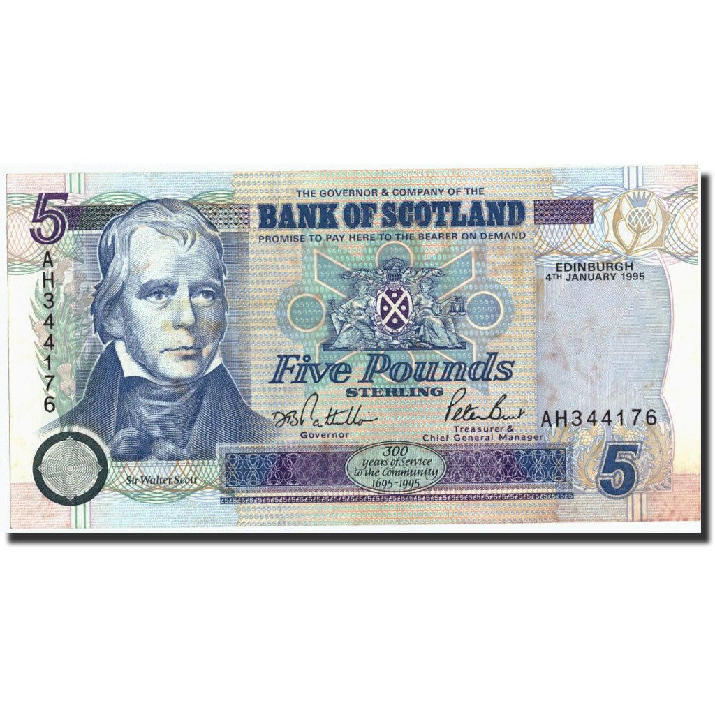 Banconote, Scozia, 5 Pounds, 1995, KM:119d, 1995-01-04, BB+