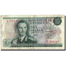 Lussemburgo, 10 Francs, 1967, 1967-03-20, KM:53a, MB