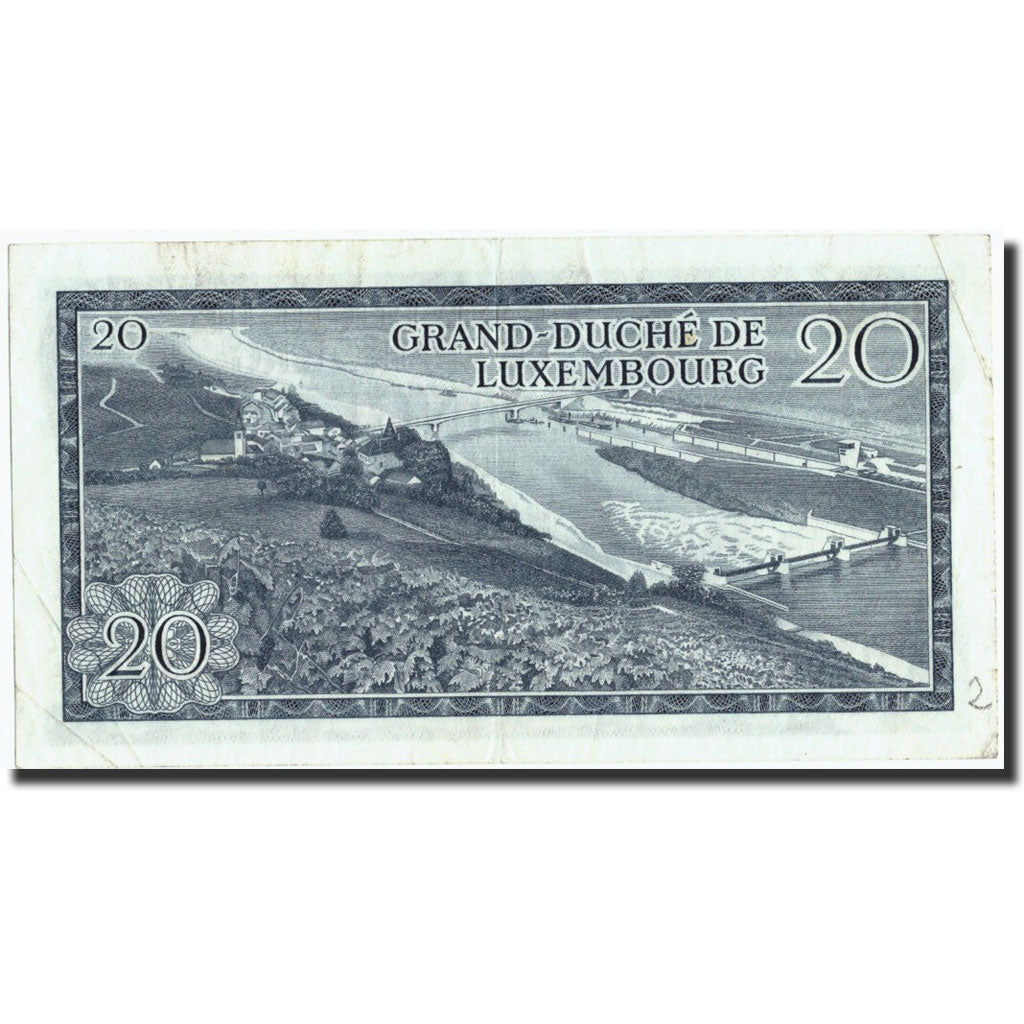 Luxembourg, 20 Francs, 1966, KM:54a, 1966-03-07, EF(40-45)