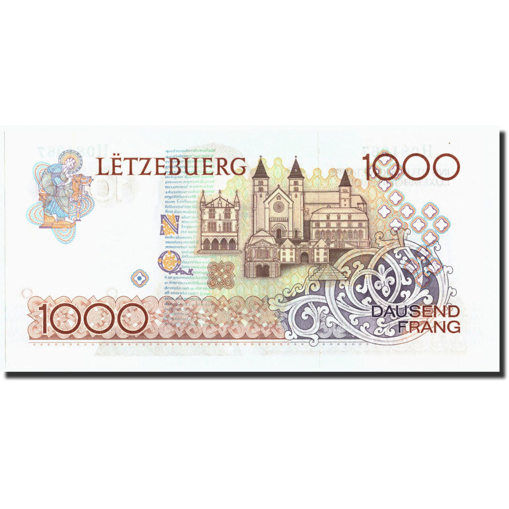 Lussemburgo, 1000 Francs, undated 1985, Undated (1985), KM:59a, FDS