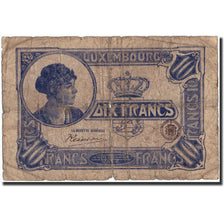 Lussemburgo, 10 Francs, undated (1923), undated (1923), KM:34, B