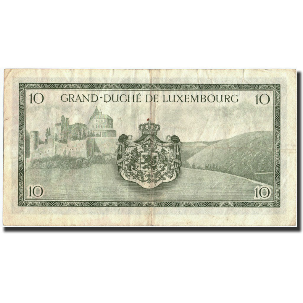 Geldschein, Luxemburg, 10 Francs, Undated (1954), Undated, KM:48a, S+