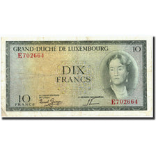 Billet, Luxembourg, 10 Francs, Undated (1954), Undated, KM:48a, TTB