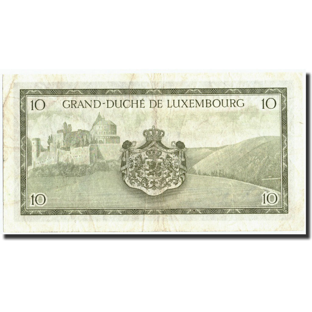 Geldschein, Luxemburg, 10 Francs, Undated (1954), Undated, KM:48a, SS