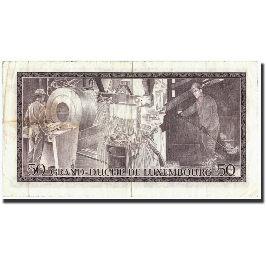 Luxemburg, 50 Francs, 1972, KM:55a, 1972-08-25, S+