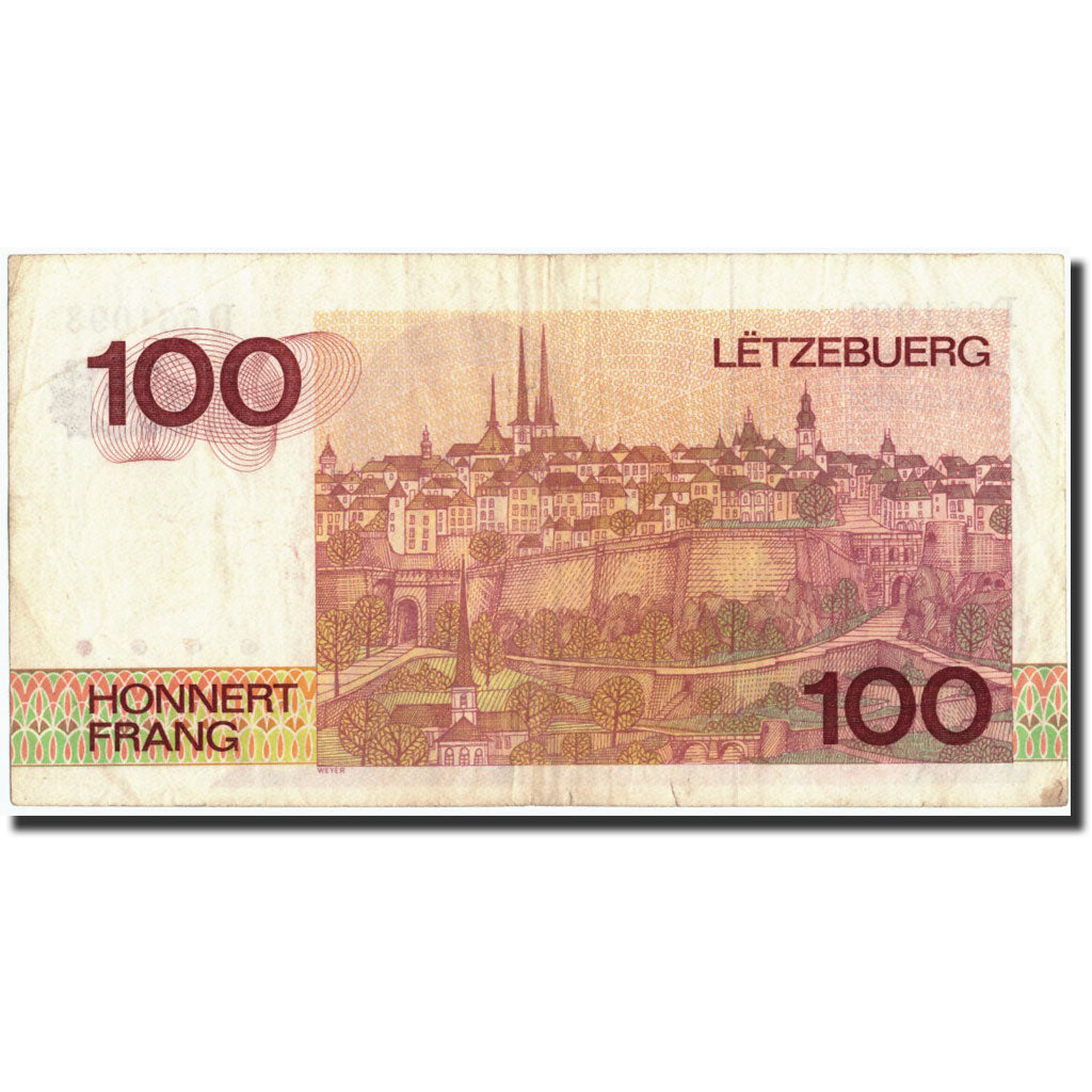 Banconote, Lussemburgo, 100 Francs, 1980, KM:57a, 1980-08-14, MB+