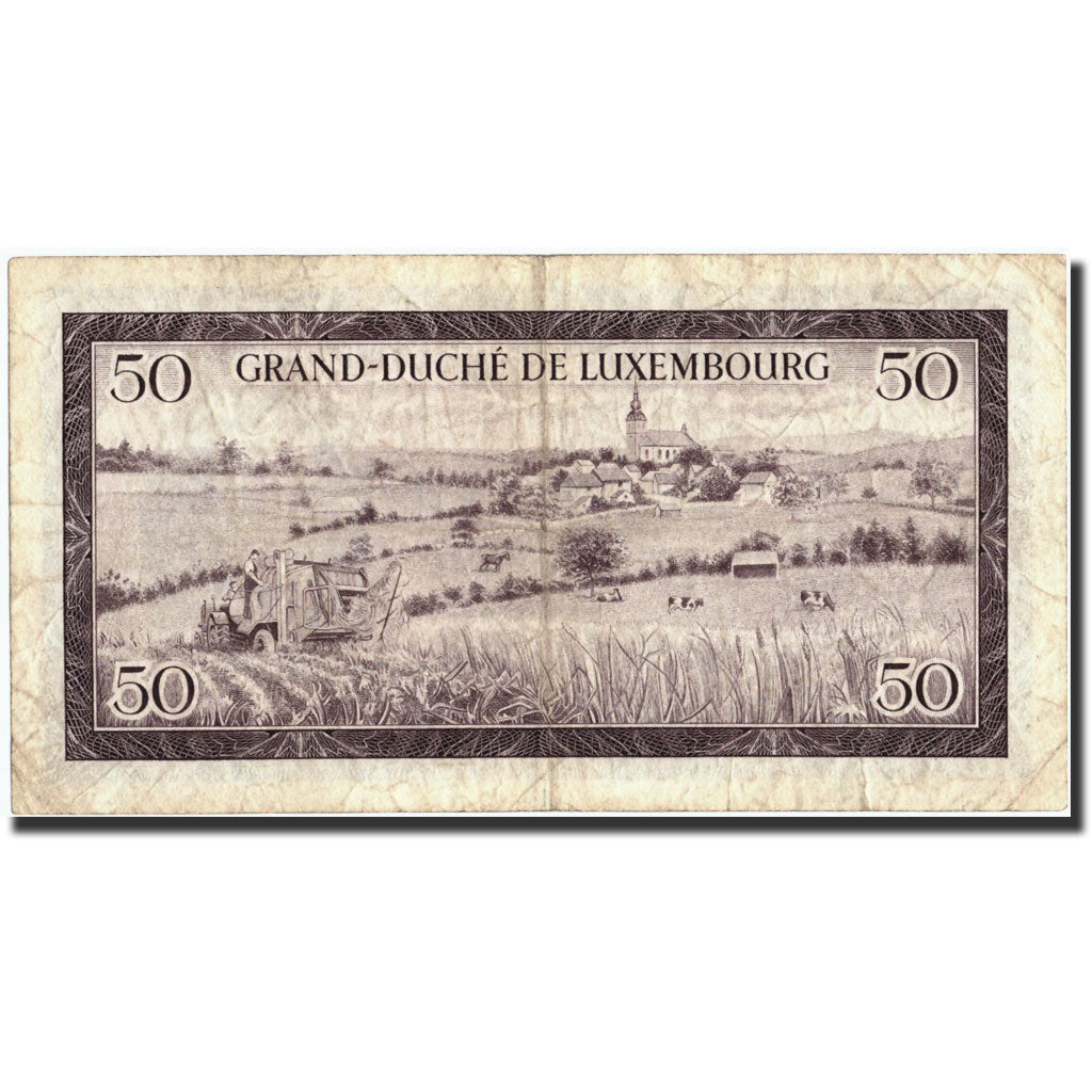 Banconote, Lussemburgo, 50 Francs, 1961, KM:51a, 1961-02-06, MB+