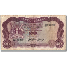 Uganda, 20 Shillings, Undated (1966), KM:3a, B+