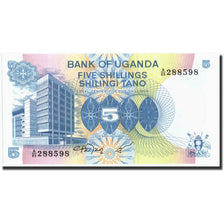 Banknote, Uganda, 5 Shillings, Undated (1982), Undated (1982), KM:5a, UNC(63)