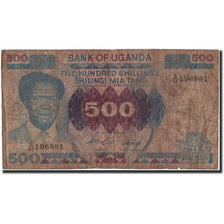 Geldschein, Uganda, 500 Shillings, Undated (1983), Undated (1983), KM:22a, SGE