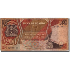 Biljet, Oeganda, 200 Shillings, 1987, 1987, KM:32a, TB
