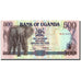 Billet, Uganda, 500 Shillings, 1991, 1991, KM:33b, NEUF