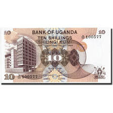 Geldschein, Uganda, 10 Shillings, Undated (1982), Undated, KM:16, UNZ