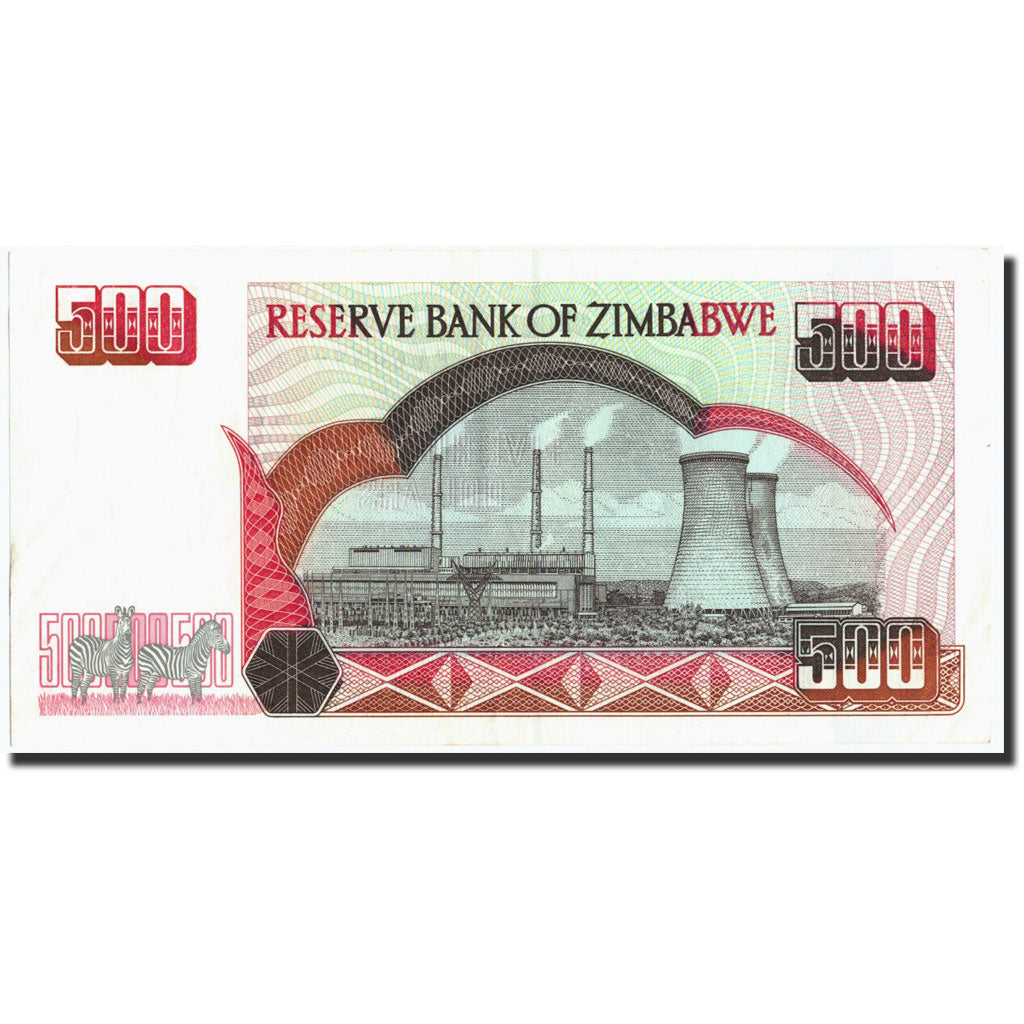 Zimbabue, 500 Dollars, 2001, 2001, KM:10, UNC
