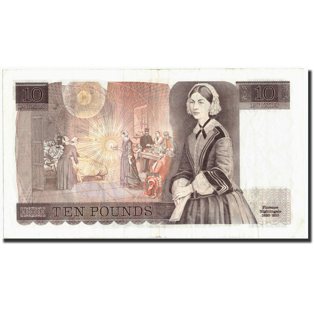 Banconote, Gran Bretagna, 10 Pounds, Undated (1975-92), KM:379b, Undated, BB+