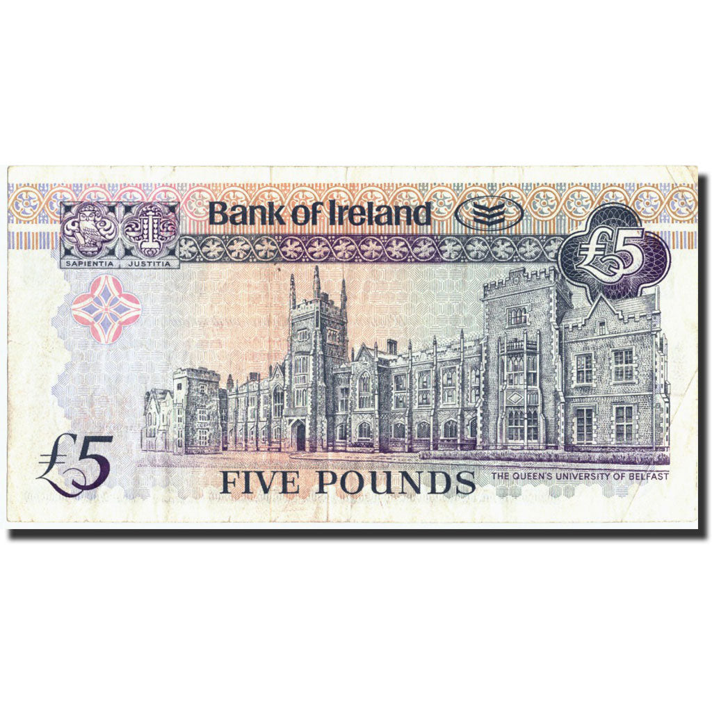 Geldschein, Northern Ireland, 5 Pounds, 1998, 1998-08-04, KM:74b, S+