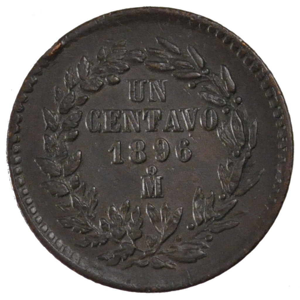 Coin, Mexico, Centavo, 1896, Mexico City, AU(55-58), Copper, KM:391.6