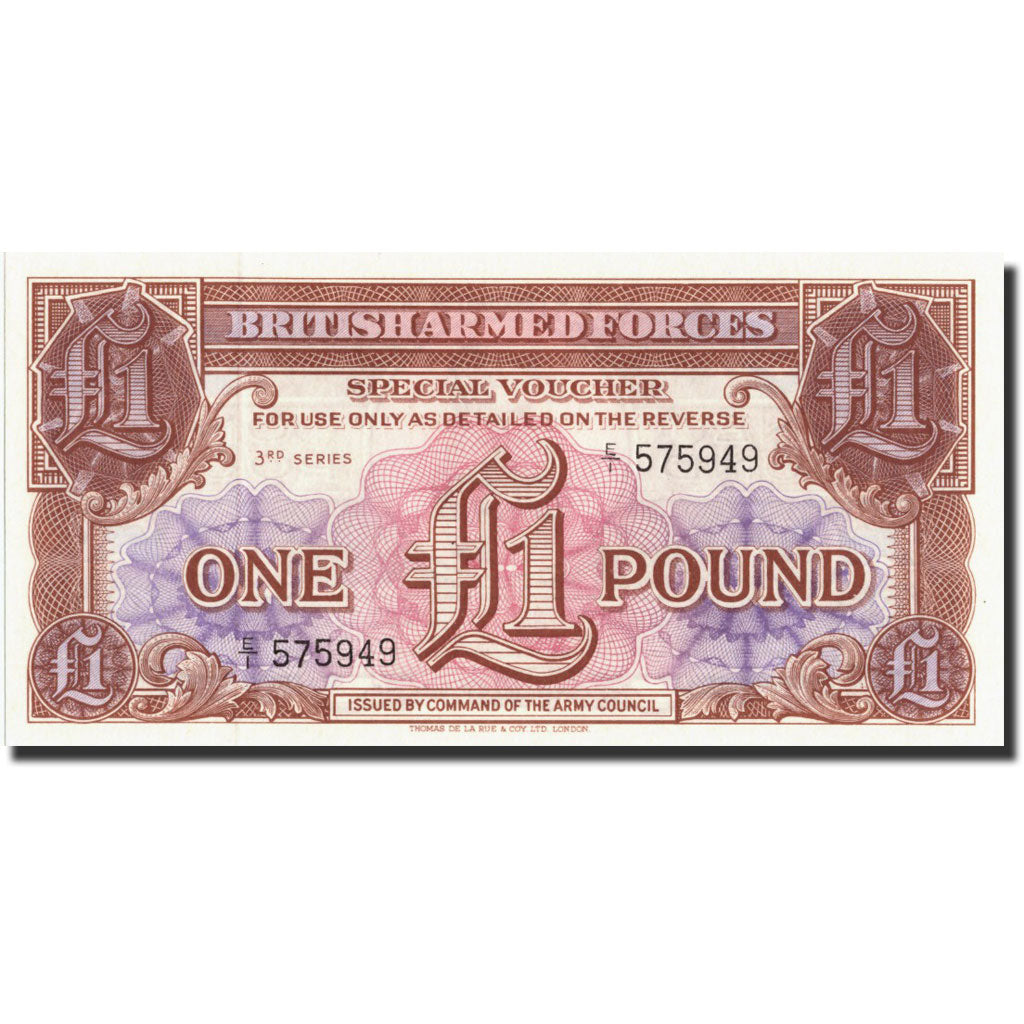Banknote, Great Britain, 1 Pound, undated 1956, Undated, KM:M29, UNC(63)