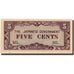Biljet, MALAYA, 5 Cents, Undated (1942), Undated, KM:M2a, NIEUW