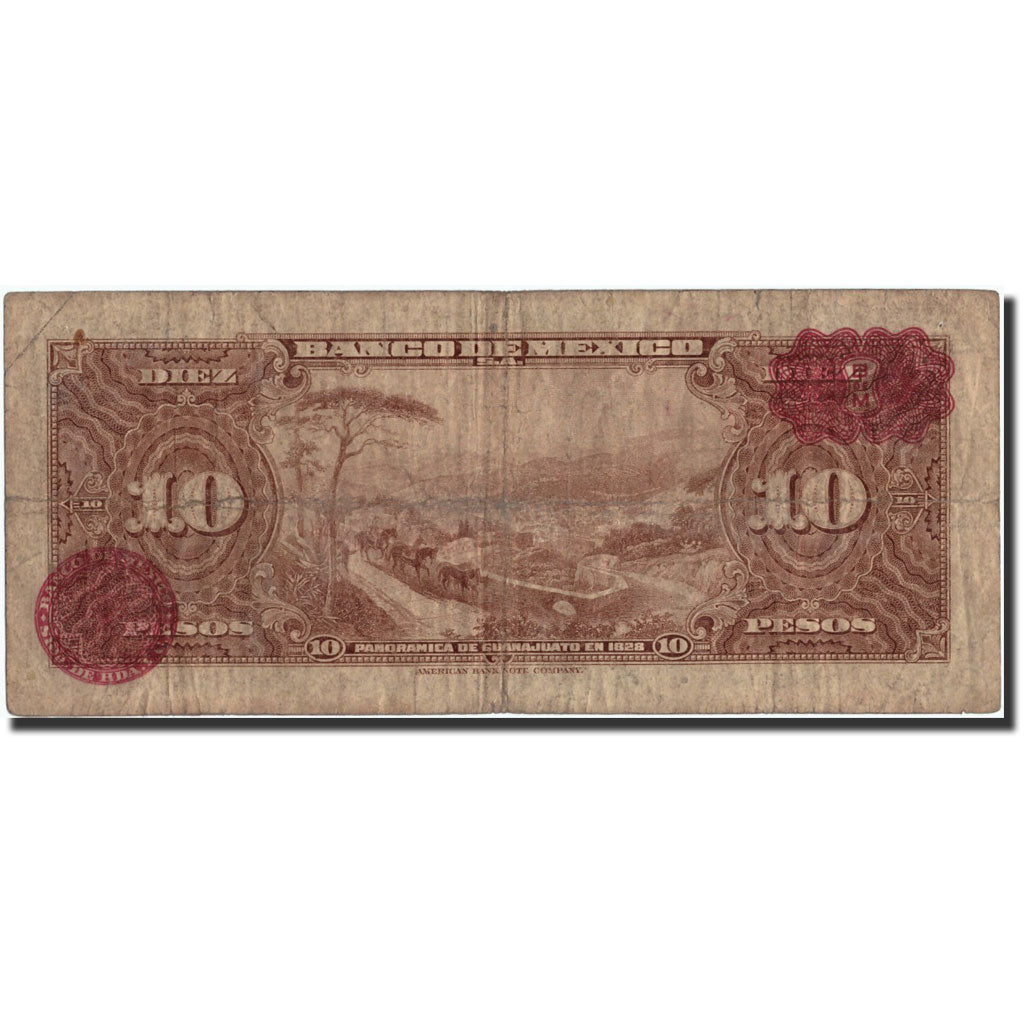 Mexiko, 10 Pesos, 1950, KM:47e, 1950-07-26, S+