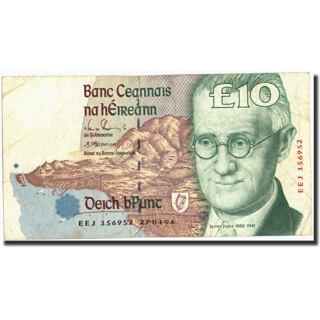 Biljet, Ierland - republiek, 10 Pounds, 1994, 1994-04-27, KM:76a, B