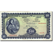 Billete, 10 Pounds, 1975, Irlanda - República, KM:66c, 1975-02-10, BC