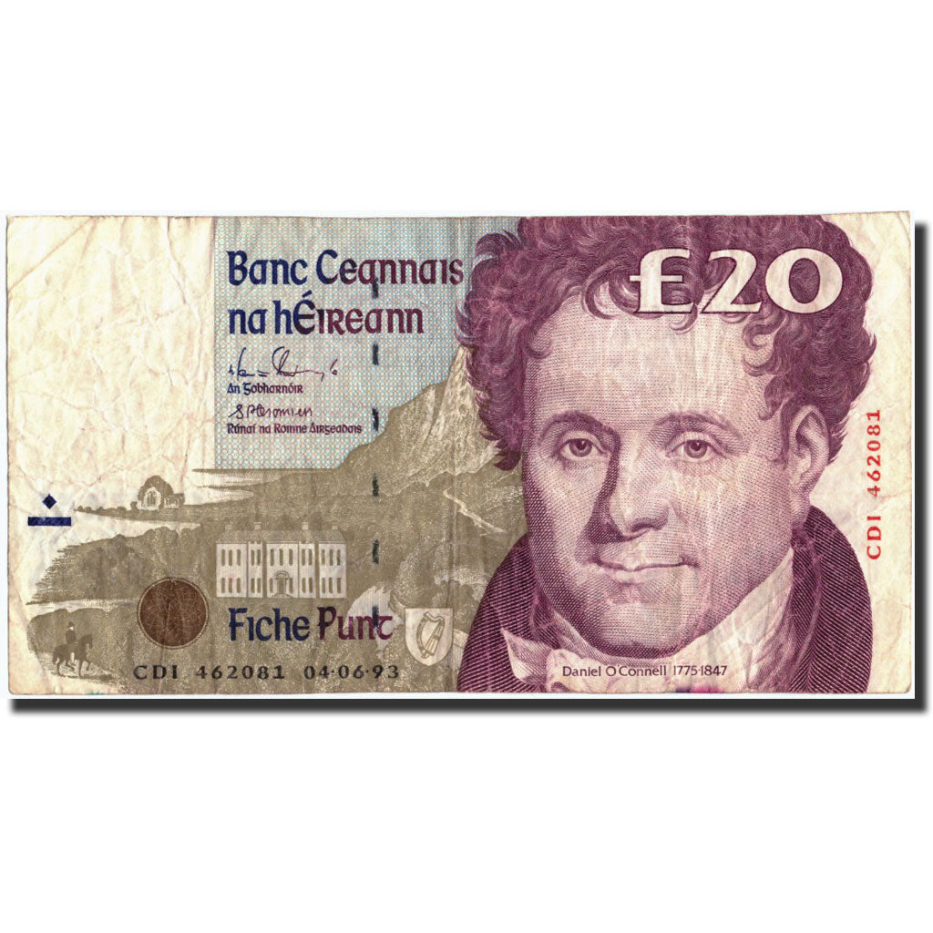Geldschein, Ireland - Republic, 20 Pounds, 1993, 1996-06-04, KM:77a, S