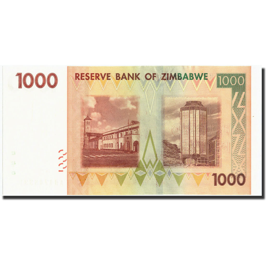 Biljet, Zimbabwe, 1000 Dollars, 2008, 2008-08-01, KM:71, NIEUW