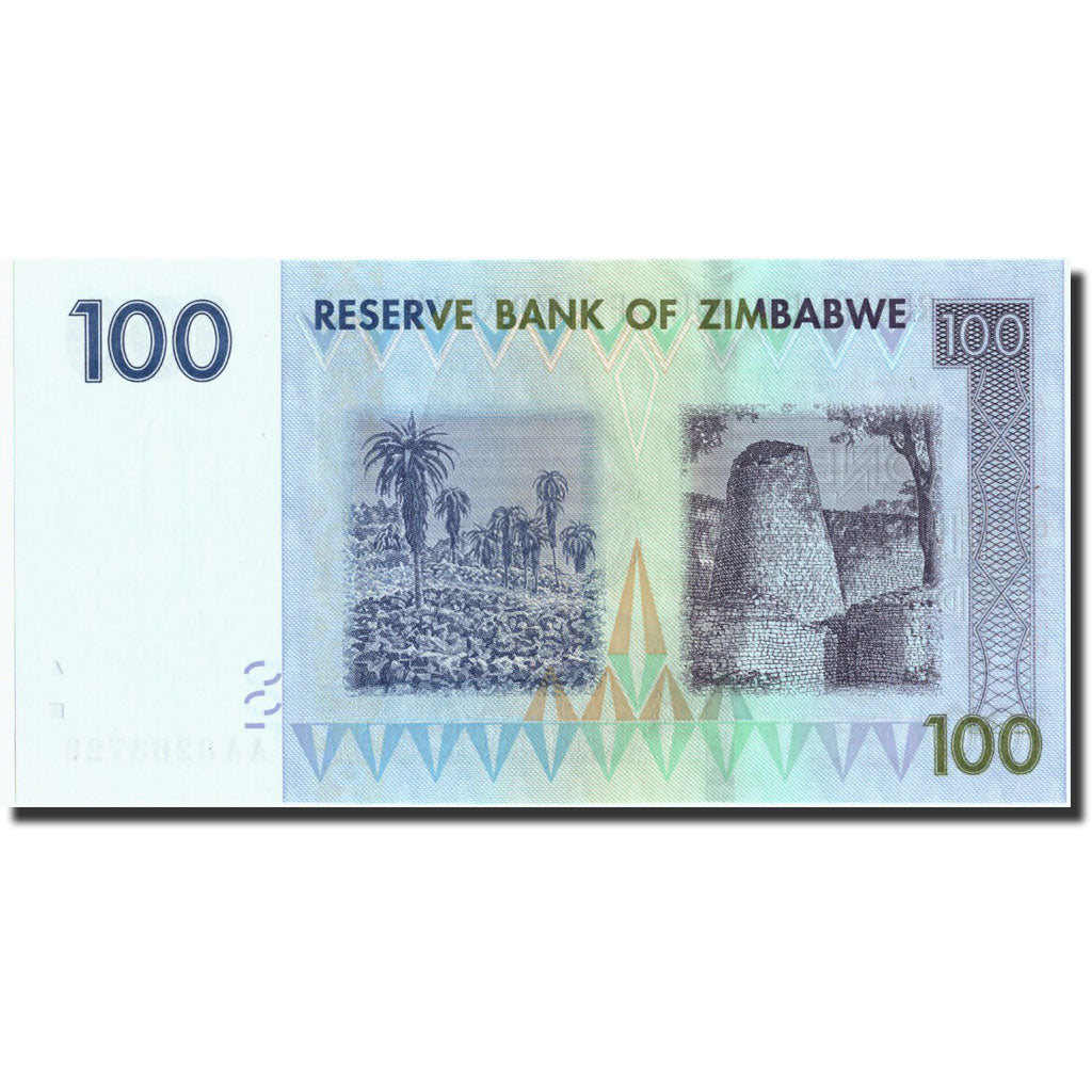 Billete, 100 Dollars, 2007, Zimbabue, KM:69, 2007, SC+