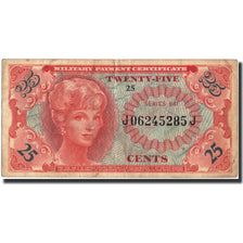 Stati Uniti, 25 Cents, Undated (1965), KM:M59a, B